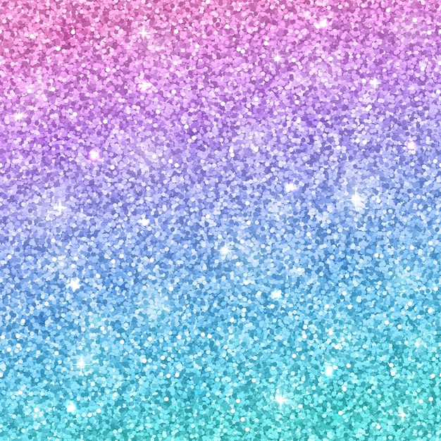 Vettore sfondo glitter multicolor, sfumatura blu rosa. vettore