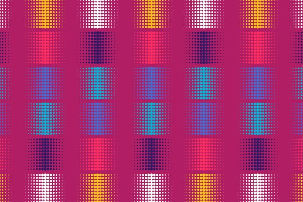 Multicolor halftone dots block pattern vector