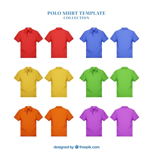 Multicolor man polo shirt collection