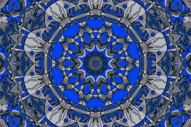 Многоцветная мозаичная текстура Бесшовная текстура калейдоскопа Уникальный калейдоскоп