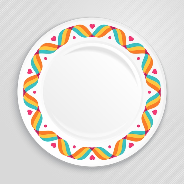 Multicolor plate design