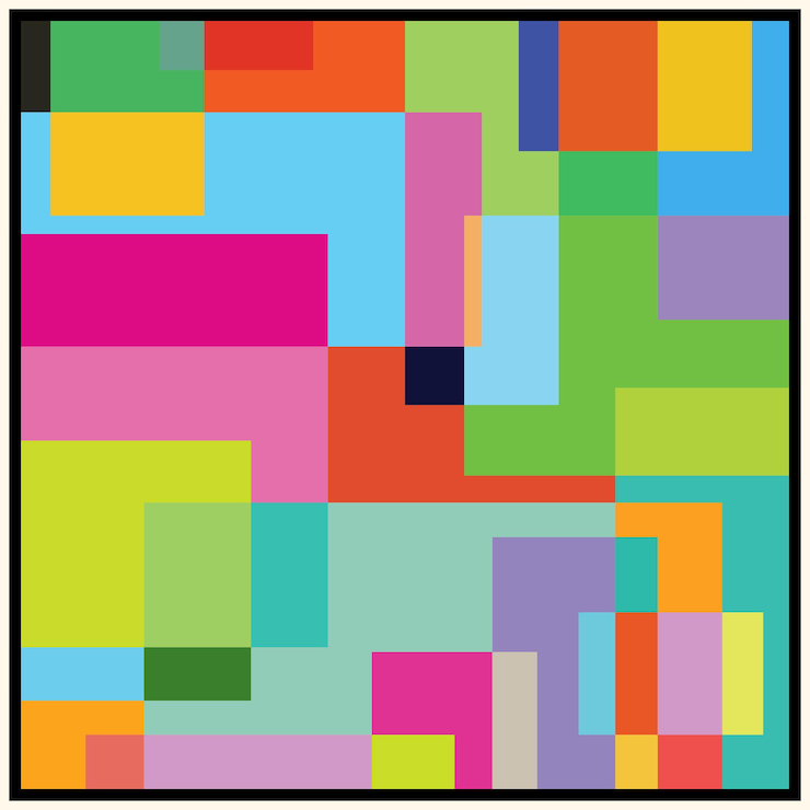 Vector multicolor square abstract background use for social media posts wallpaper and print art