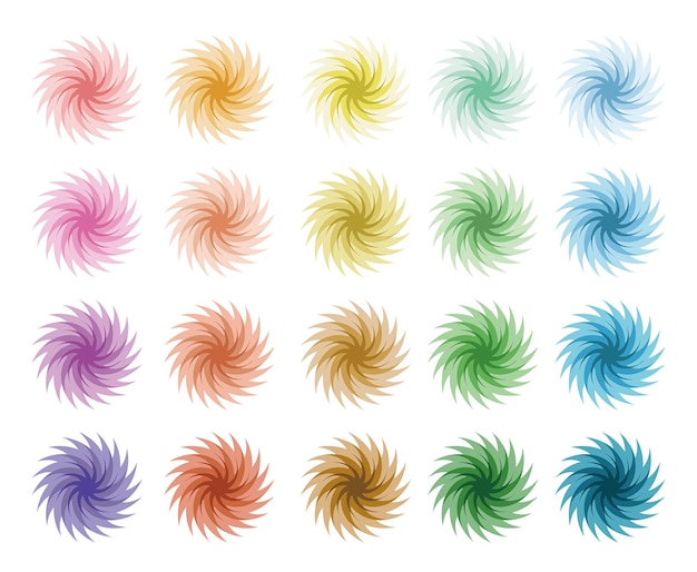 Vector multicolor swirl