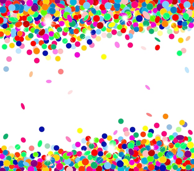 multicolored confetti