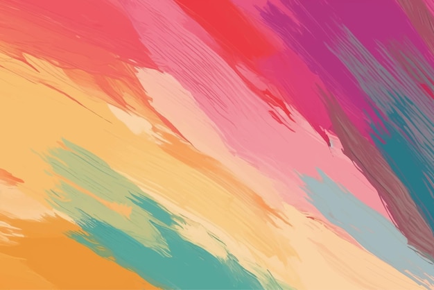 Multicolored grunge abstract brush stroke background