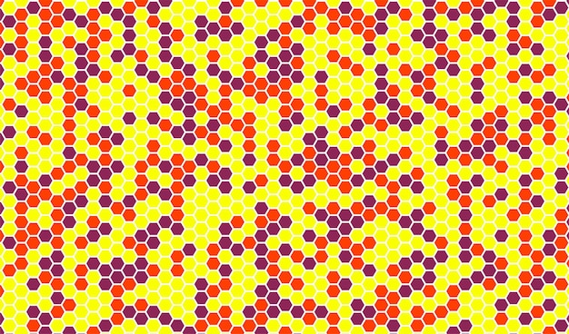 Multicolored honeycomb pattern background decoration