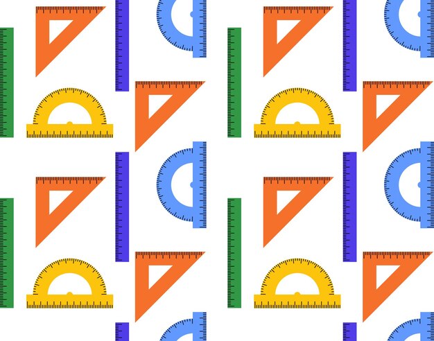 多色のシームレスパターン ベクトル 背景 文具 アクセサリー