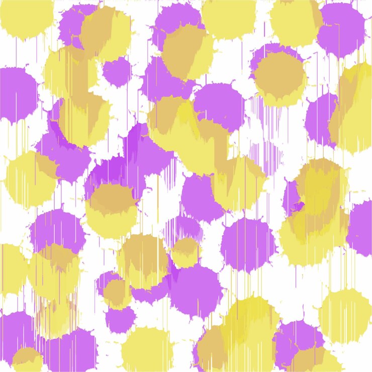 Vector multicolored splash watercolor paint blot template for your designs yellow and purple colored