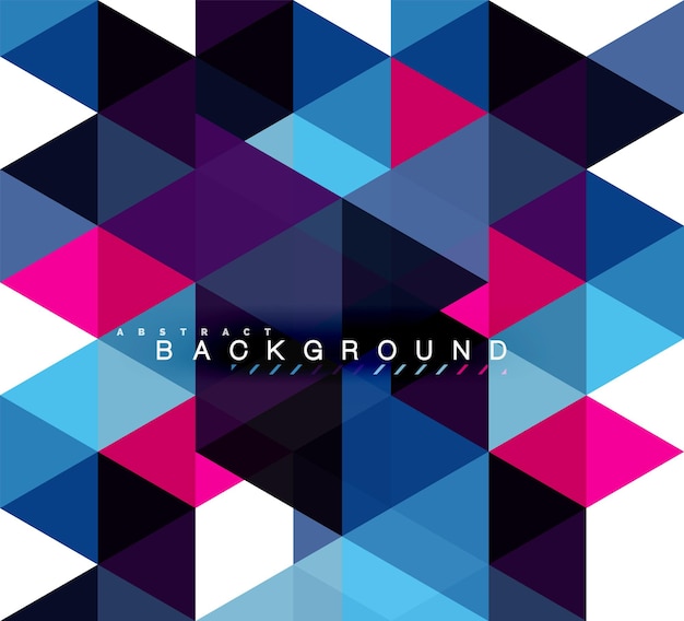 Многоцветные треугольники абстрактный фон мозаика плитки концепция