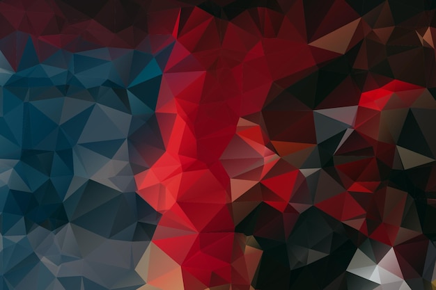 Vector multicolored triangular low poly background