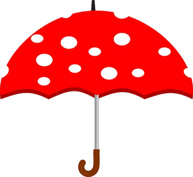 Multicolored umbrella illustration vector graphics