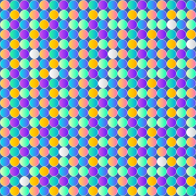 Vector multicolour circle seamless pattern background