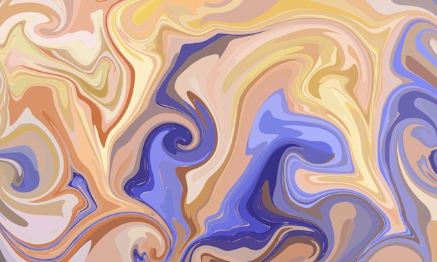 Vector multicolour colourful background in acrylic pouring