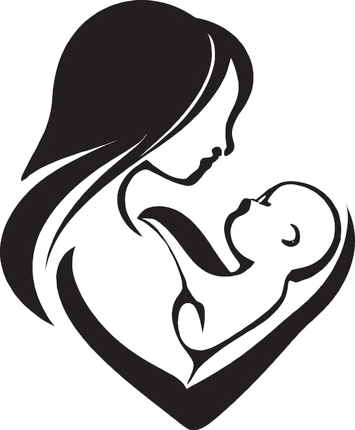 Premium Vector | Multicultural mother and child logo for a ...