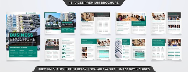 Multifunctionele brochure sjabloon premium sjabloon