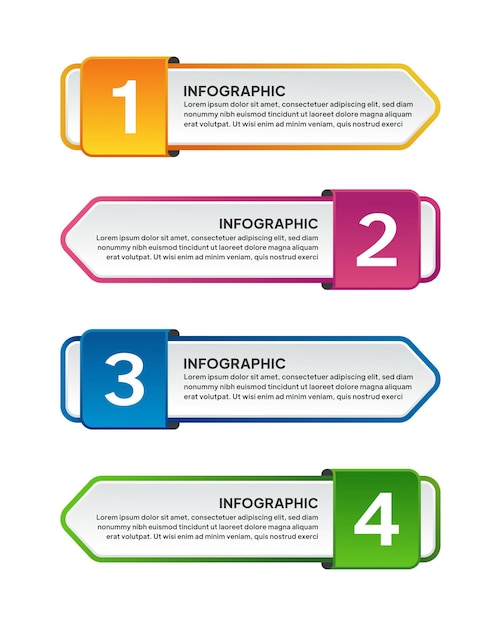 Multifunctionele Eenvoudige Vector Infographic Sjabloon