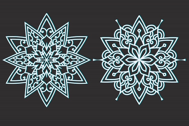 Multilayer mandala background illustration.