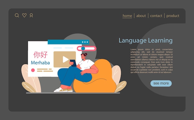 Концепция многоязычного овладения, взаимодействие с различными языками через цифровые платформы, улучшающие
