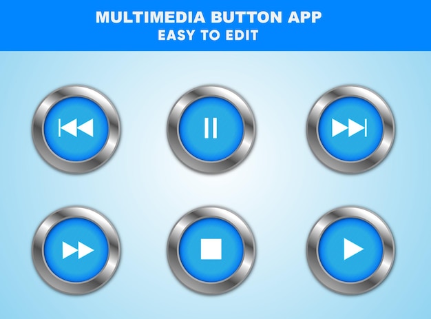 Vector multimedia button app