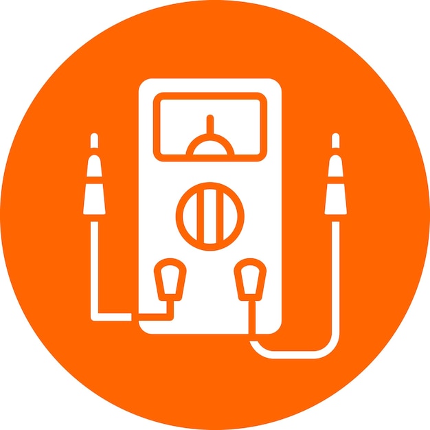 Vector multimeter icon style