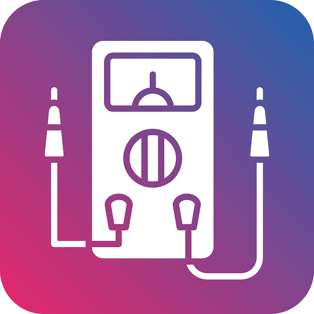 Vector multimeter icon style