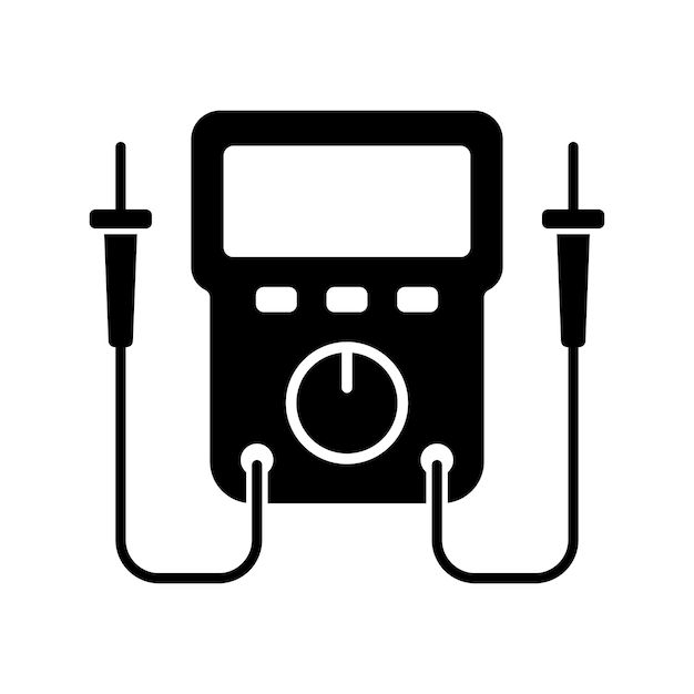 multimeter icon vector design template in white background