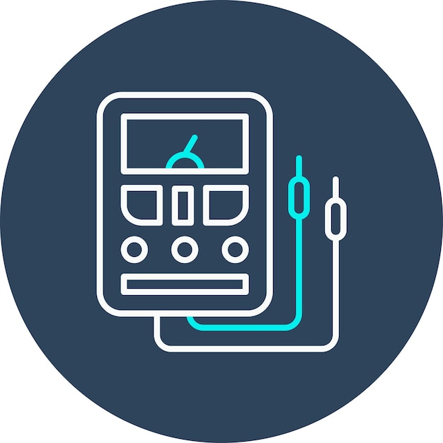 Vector multimeter vector icon can be used for electrician tools iconset