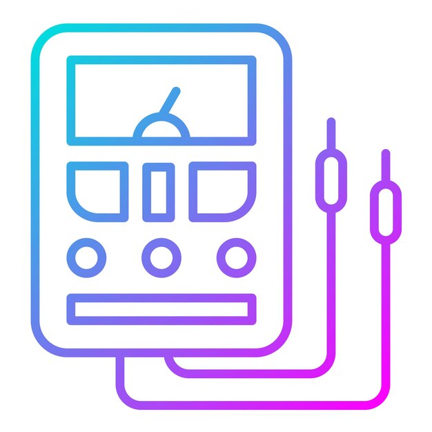 Vector multimeter vector icon can be used for electrician tools iconset