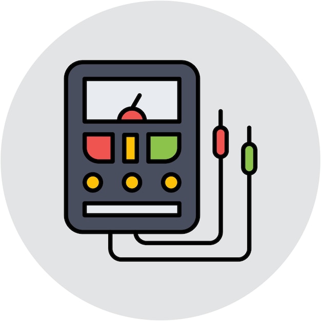 Vector multimeter vector illustratie stijl