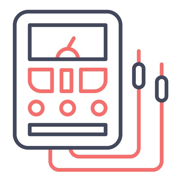 Multimeter Vector Illustration Style