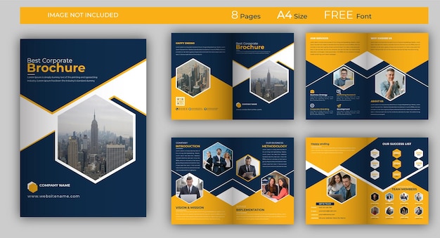 Multipage Corporate Company Profile Brochure Template