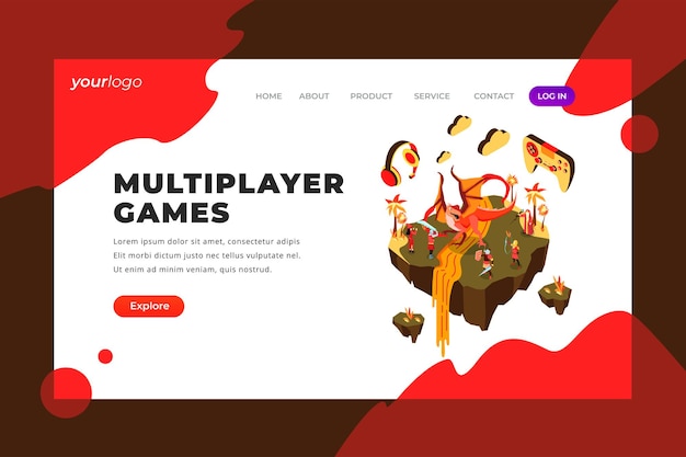 Vector multiplayer games - vector landing page