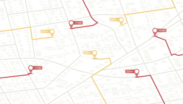 multiple destinations gps tracking map track navigation pins on street maps navigate mapping