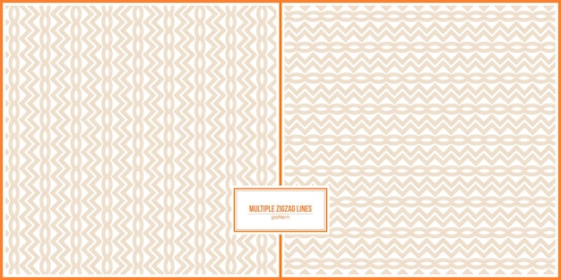 Multiple orange zigzag lines pattern