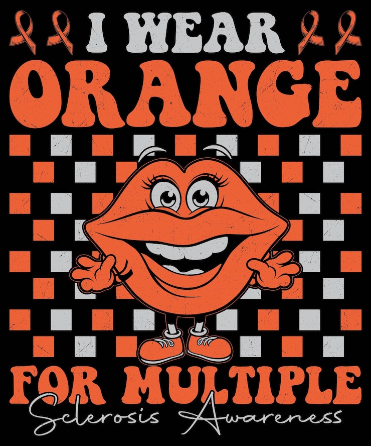 Vector multiple sclerosis awareness tshirt