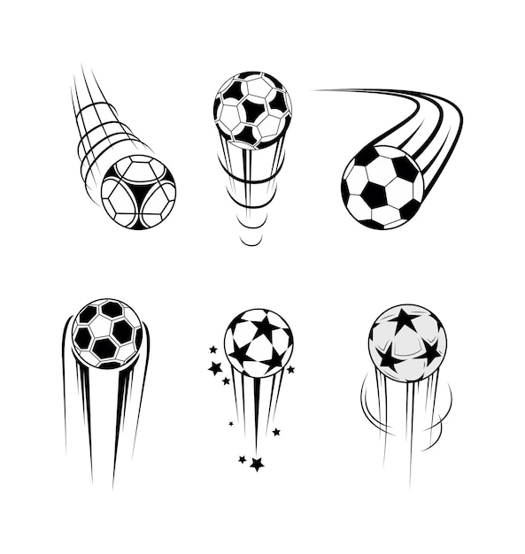 Vector multiple set of soccer logo