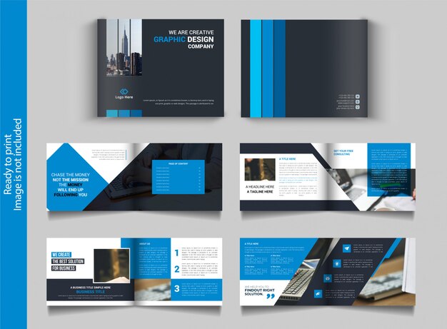 Progettazione di brochure bifold multiuso