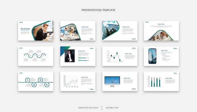 Vector multipurpose business 12 slide presentation template