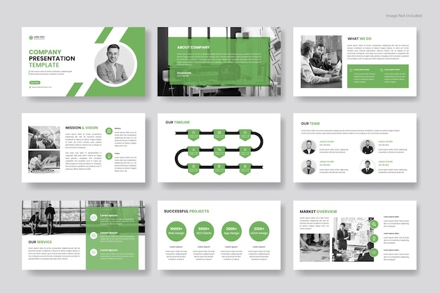 Multipurpose business presentation templates use for infographic annual report