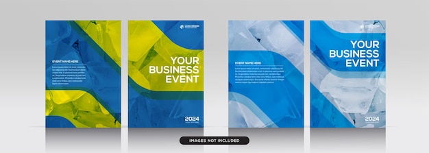 Vector multipurpose corporate book cover design template in a4 format premium vector mockup premium vector