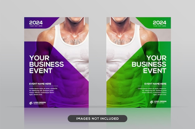 Multipurpose corporate book cover design template in a4 format premium vector mockup