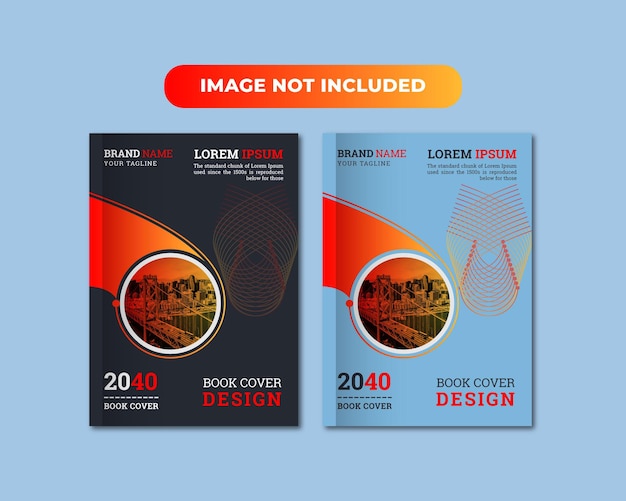 Multipurpose corporate book cover design template a4