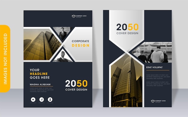 Vector multipurpose corporate modern book cover template