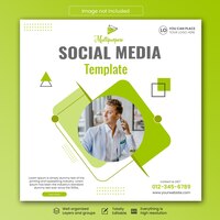 Multipurpose creative agency social media post template