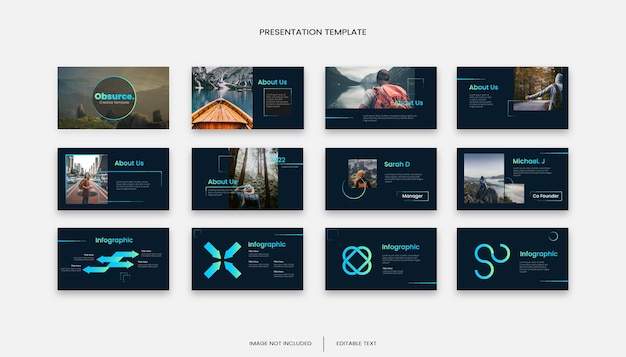 Multipurpose creative gradient business slide presentation template