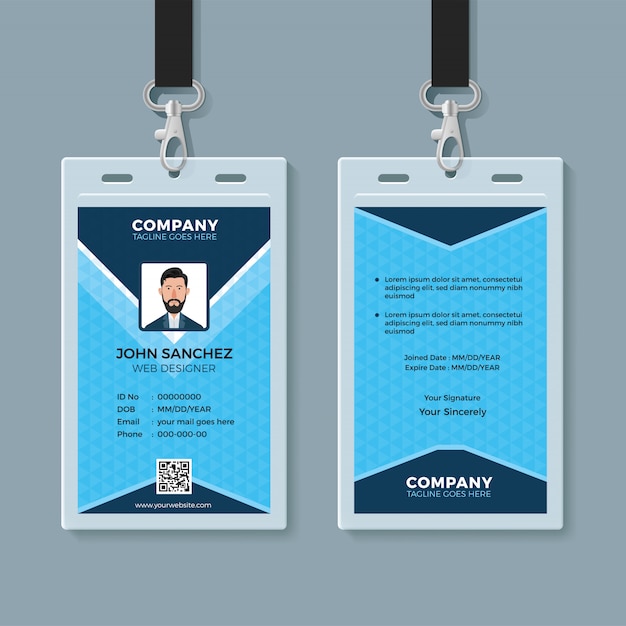 Multipurpose identity card design template