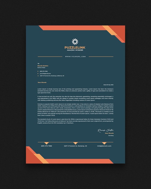 Multipurpose Letterhead