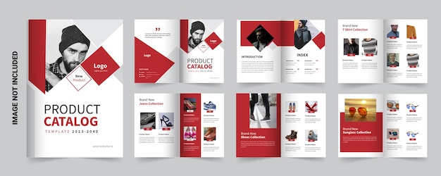 Vector multipurpose product catalog design or product catalogue template