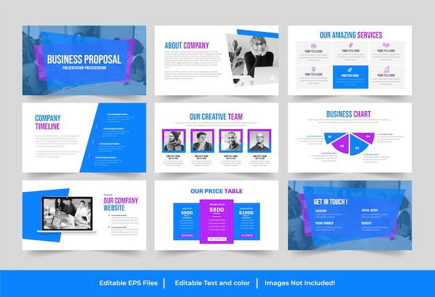 Multipurpose project proposal or modern business proposal template design