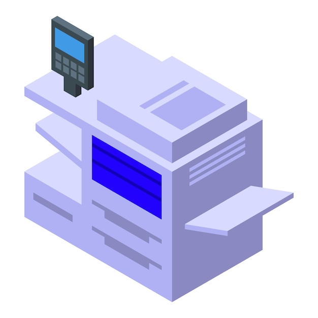 multitask digital printing icon isometric of multitask digital printing vector icon for web design isolated on white background
